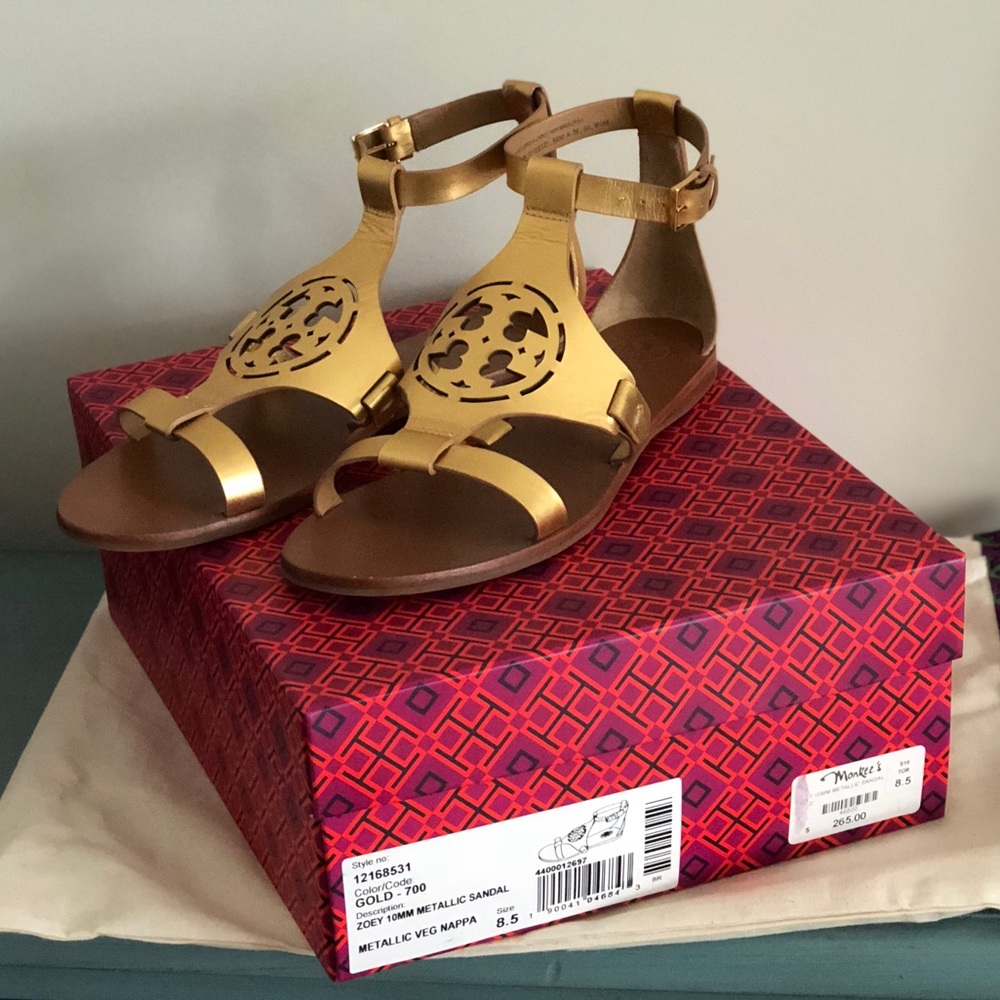Tory Burch Metallic Sandals